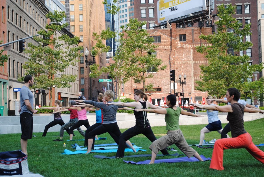 Free fitness class on The Greenway