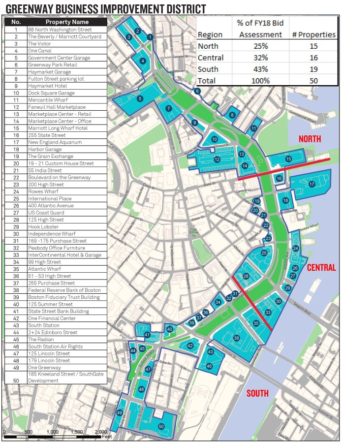 Greenway BID Map 
