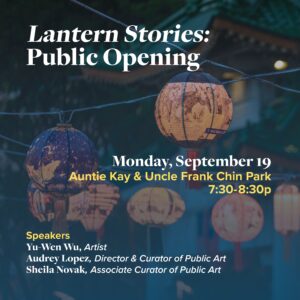 Lantern Stories Opening Reception on Monday September 19
