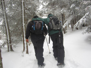 Encouragement and support are always welcome when legs get tired near the end of the climb.