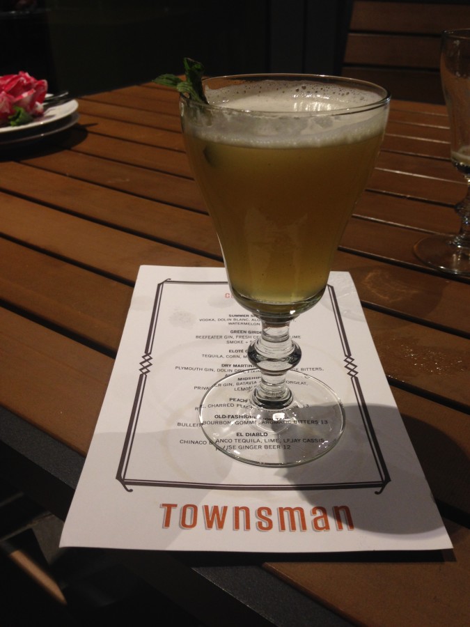 Townsman's Chocolate Mint Bourbon Greenway Drink