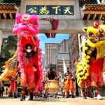 Lion Dances at the Chinatown Gate