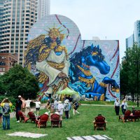 The Midnight Ride by Rixy. Opening Event 6.27.26. (2026 Dewey Square Mural)
Photo Credit: Malakhai Pearson